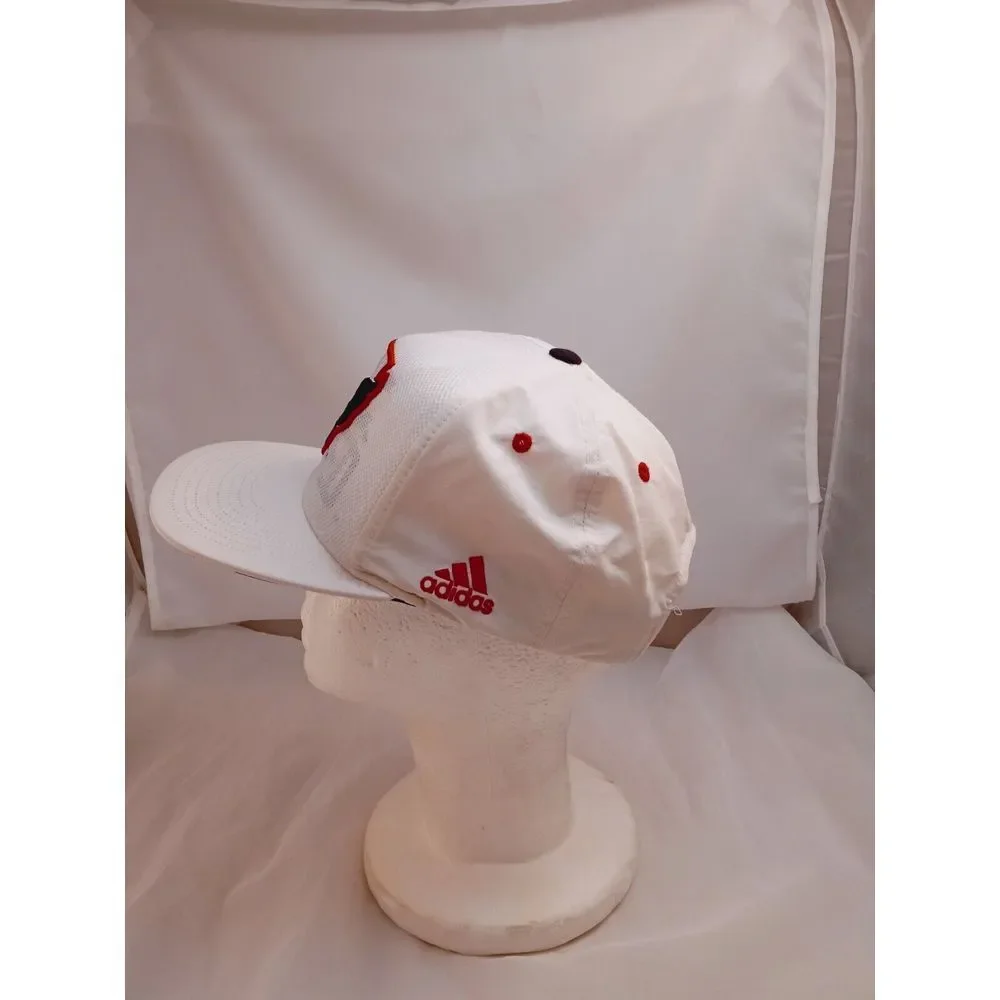 Adidas DC United Hat Cap MLS Team Logo Two-tone Adjustable Snapback Red / White - Picture 2 of 5